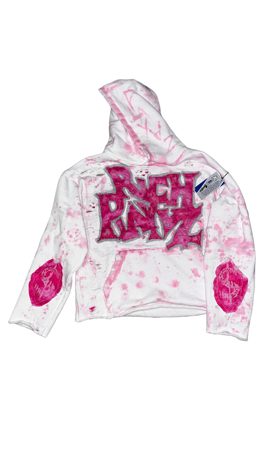 Rich Playaz Vol 1 Pink Cropped Hoodie