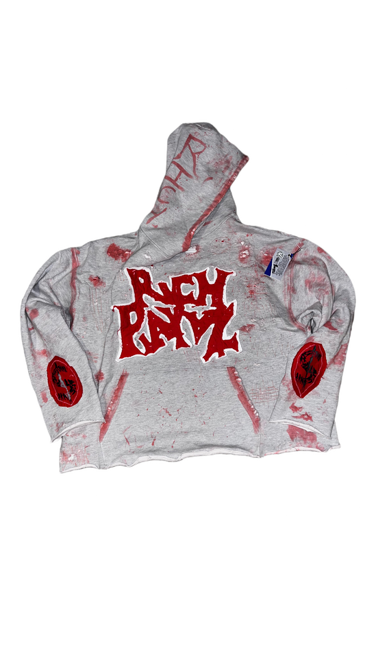 Rich Playaz Vol 1 Red Cropped Hoodie